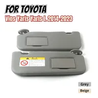 Grey Beige Left Right Sun Visor for Toyota Vios Yaris Yaris L 2014 2015 2016 2017 2018 2019 2020 2021 2022