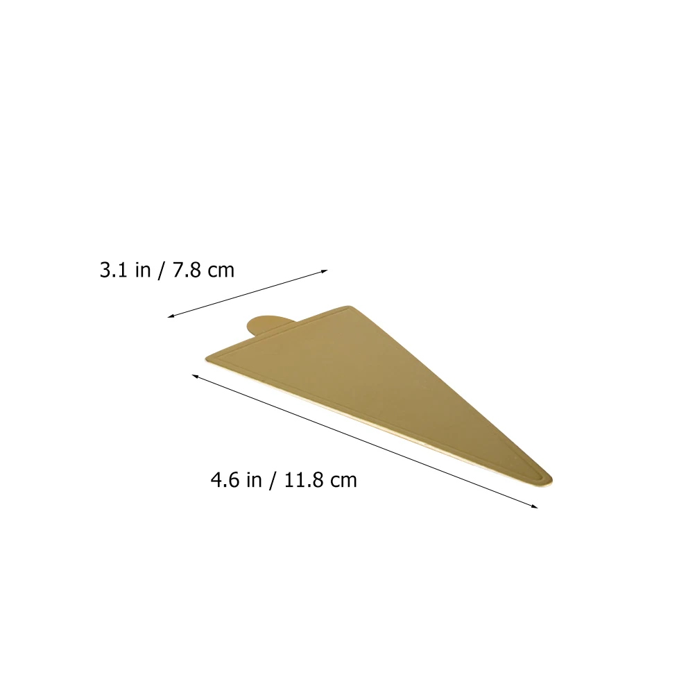 

100 pcs Triangle Pads Sturdy Paper Cake Base Disposable Board For Birthday Wedding Party Baking Mousse Cake Board Kitchen