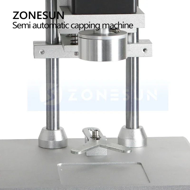 ZONESUN ZS-XG450 Electric Desk Capping Machine For Plastic Glass Bottle 10-50mm Strong Torque Pressing Machine