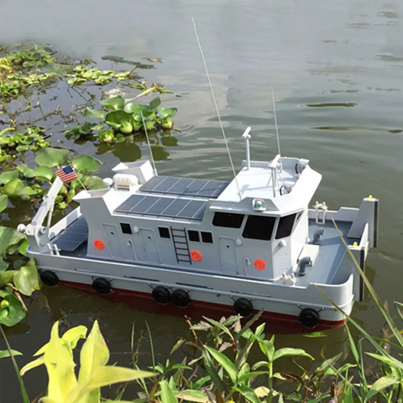 

RC Special Inland Push Boat Model Kit FRP Hull Tugboat Model Toy Gift DIY Hand-assembled Remote Control Boat Model Kit