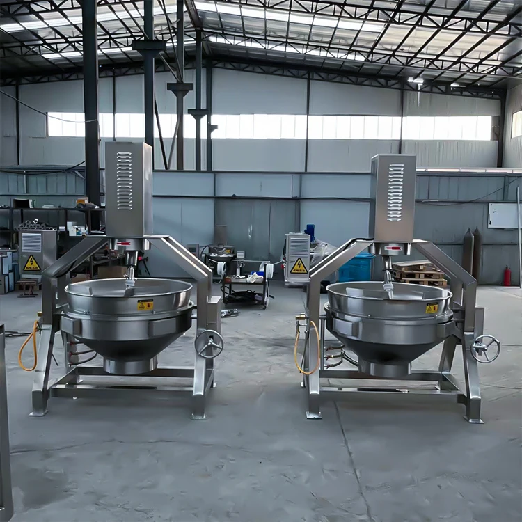 Industrial Automatic Induction Cooker Planetary Mixer Pot Heated Multi-Claw Stirring Jacketed Pot Food Processing Machinery
