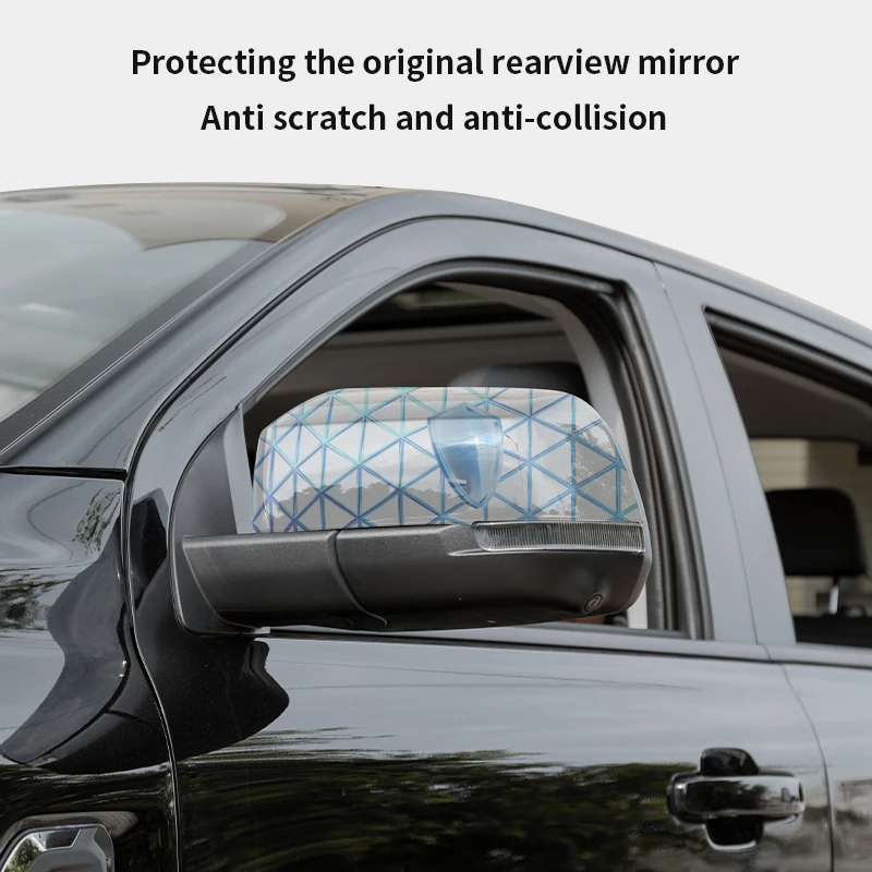 Side Rearview Mirror Cap Mirror Cover Fit For Ford Ranger T9 2023-2024 Reverse Mirror Protection Cover T9 Accessories