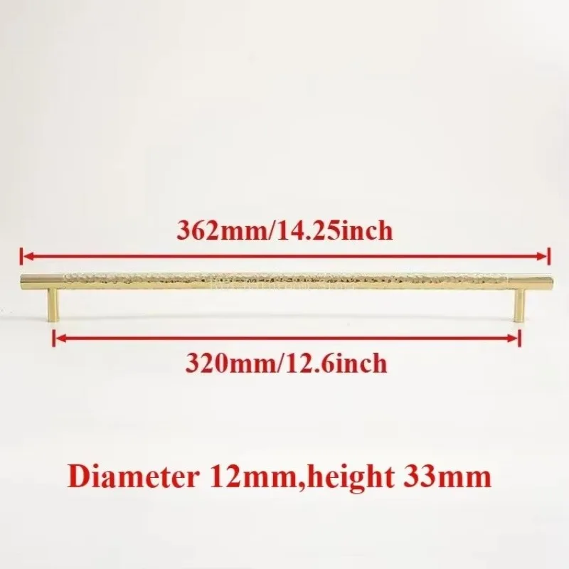 Longer Solid Brass Cabinet Door Knobs and Handles Furniture Cupboard Wardrobe Drawer Pull T Bar Handles /Handmade