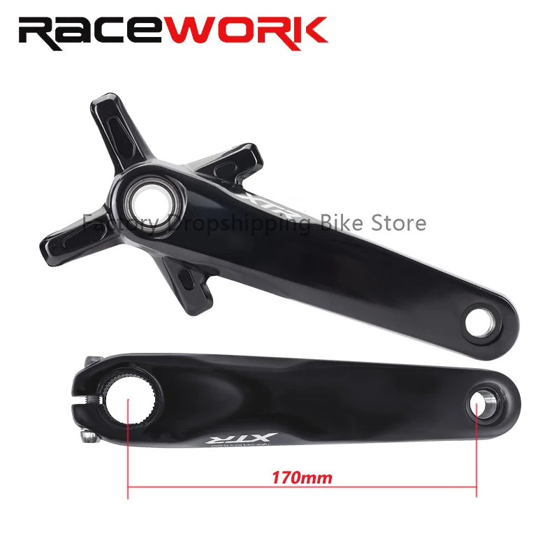 RACEWORK XTR Crankset 1x/2x 170mm Crank 104BCD Chainring 34/36/38T Hollowtech Crank With BB Connecting Rods For MTB Gravel Bike