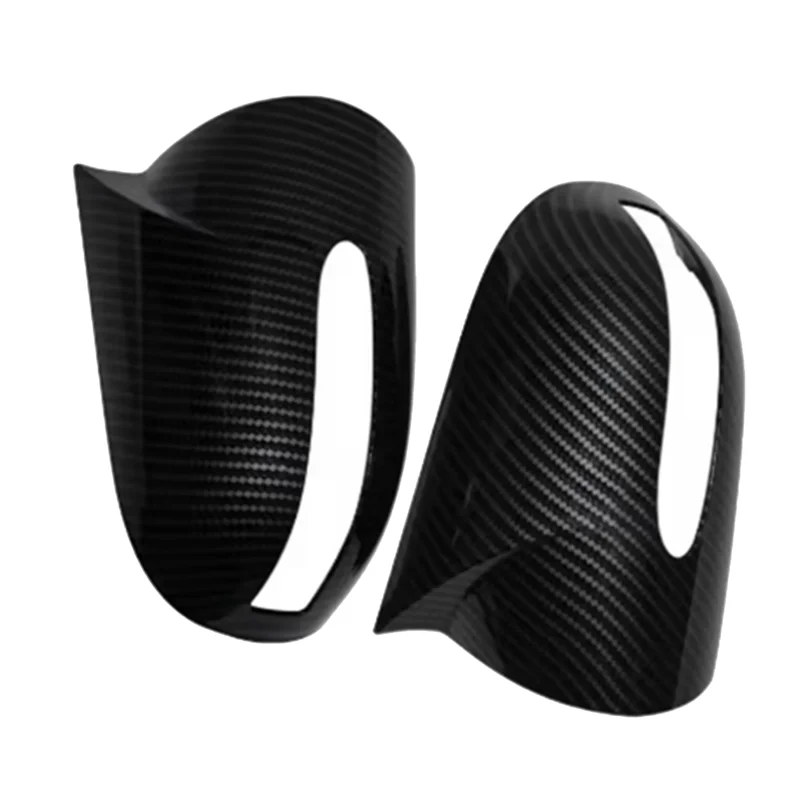 Firmly Car Rear View Mirror Cover Side Mirror Shell Carbon Fiber Trim For Mercedes-Benz E C-Class W211 W203 2001-2007