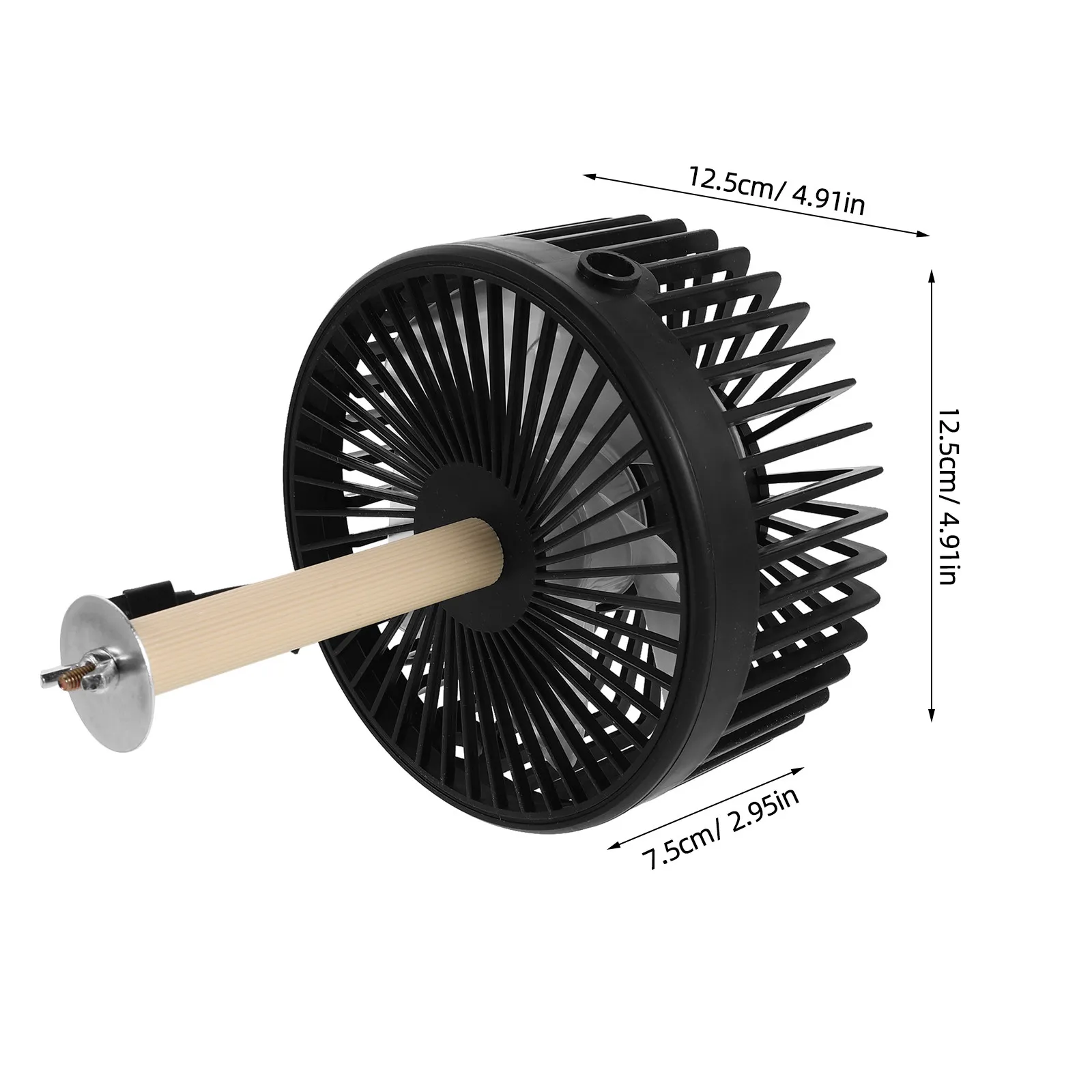 Bird Cage Cooling Fan Quiet Dc Motor USB Powered External Mount for Parakeet Cockatiel Canary Lovebird Summer Use