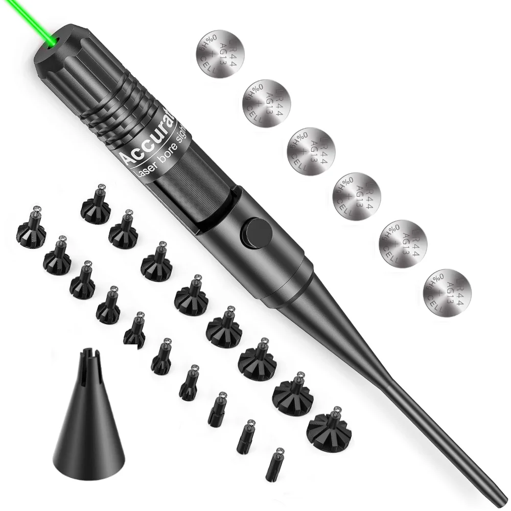 Red Laser Bore Sight with ON OFF Switch .177  to .68 Rifle Laser Collimator Boresighter