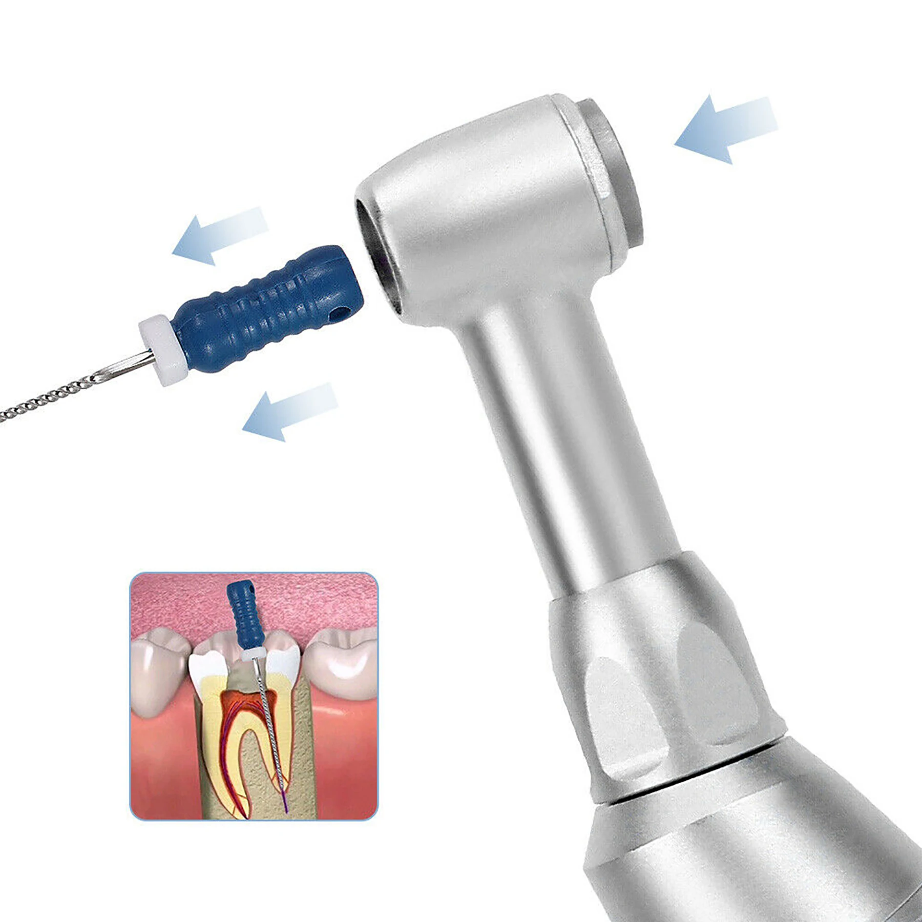 COXO 10:1 Dental Implant Handpiece Low Speed Handpiece Reduction 90º Reciprocating E Endodontic Treatment Fit KAVO NSK C5-12