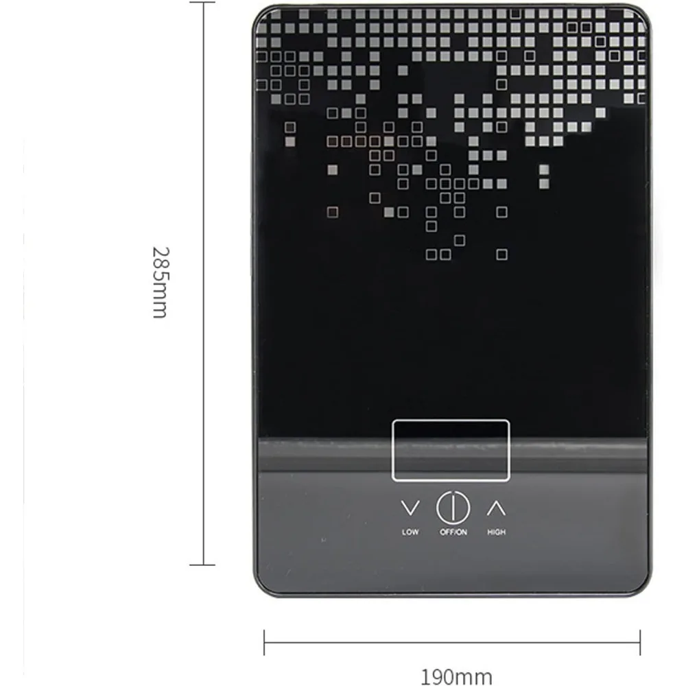 Tankless Electric Hot Water Heater Instant Water Heater On Demand Bath Shower with LED Screen Display for Bathroom RV 6500W 220V