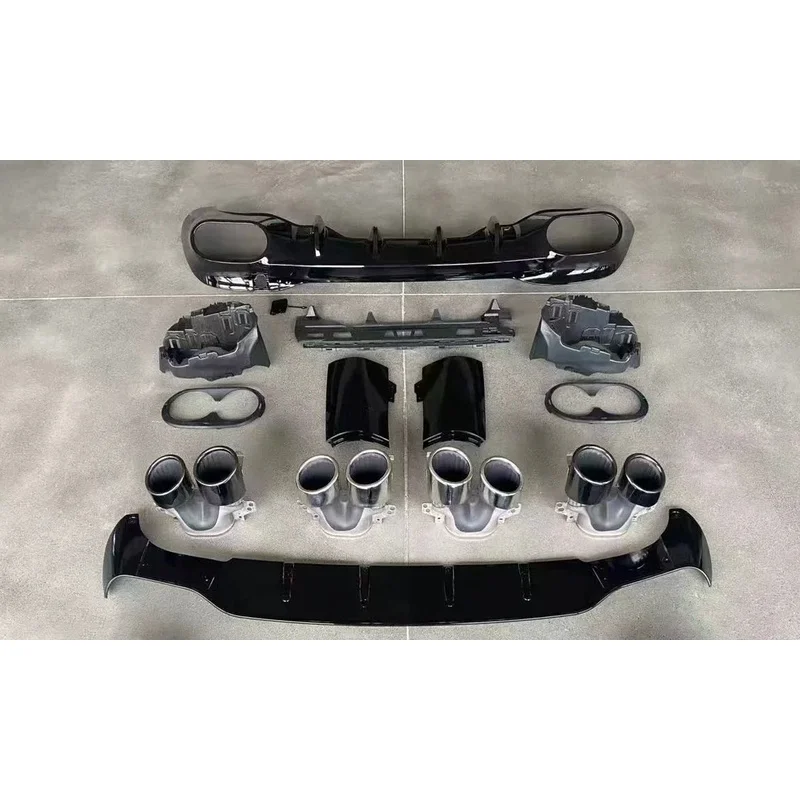 Car Accessories Diffuser With Tail Pipe Rear Lip Body Kit For CLA-Class CLA200 260 C118 2020-2025 Modified New Style