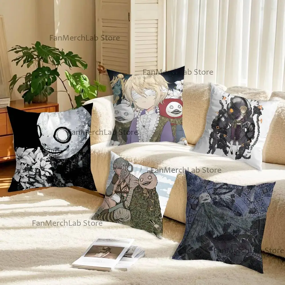 

N-Nier R-Replicant Emil Printed Pillow Cover Cushion Case Simple Sofa Pillow Case No Pillow Core