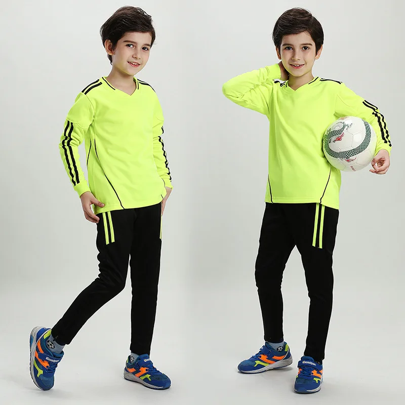 Children Football Training Suit Kids Long Sleeve Suit Autumn Winter Men Soccer Team Sports Set Running Tracksuits Sportswear