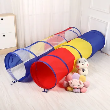 Portable children&#x27;s tent crawl tunnel game house colorful tent kids small house teepee indoor toy test tube baby crawl game