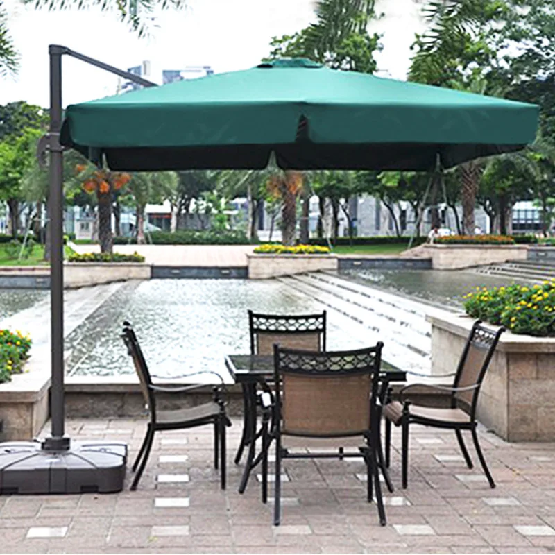 Outdoor Roman Umbrella Belt Side Hotel Resort Booth Sunshade Beach Terrace Square