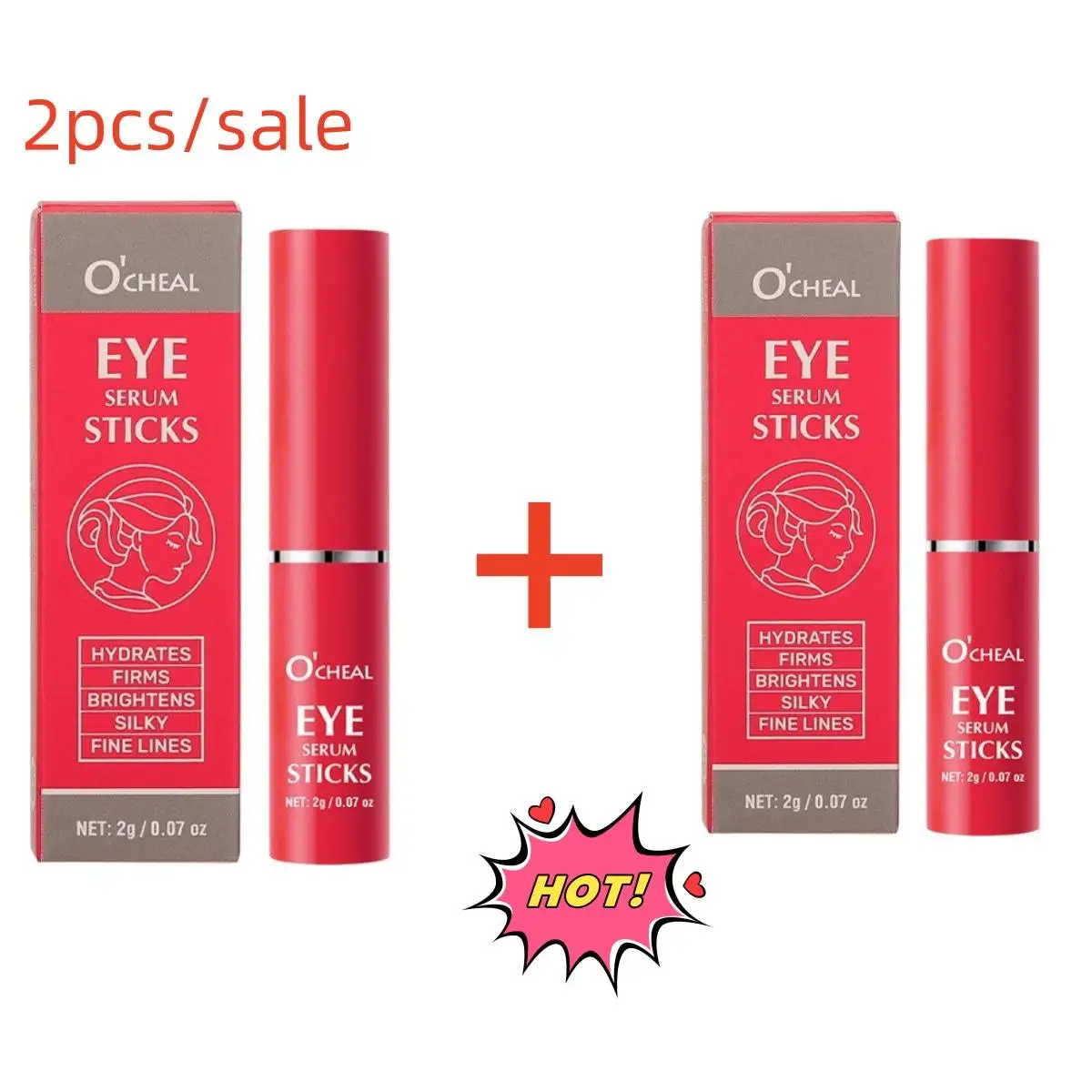 

2pcs Eye Cream Collagen Multibalm Stick Reduce Wrinkles Eye Bag Hyaluronic Acid Anti Dark Circle Puffiness Eye Care