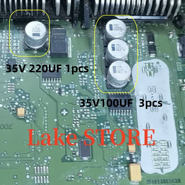 10pcs 35V 100UF 35V 220UF SMD Solenoid 10X10 vt (Volume 1 cm x 1 cm ） Valve Capacitor for Automotive Gearbox Computer Board