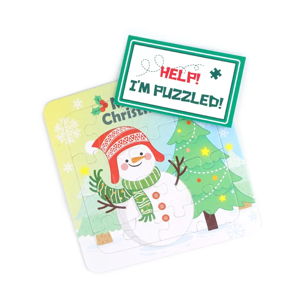 Weihnachten Puzzle Abenteuer kreative Urlaub Display Prop Elf Puppe Zubehör für festliche Dekor