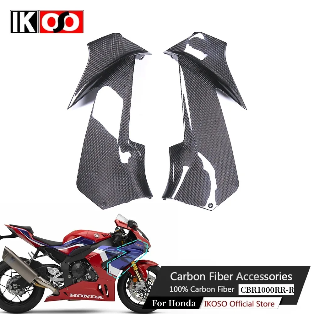 100% 3K Carbon Fiber Motorcycle Front Side Panel Front Rectifier Shell for HONDA CBR1000RR-R 2021 2022 2023 2024 Modified Parts