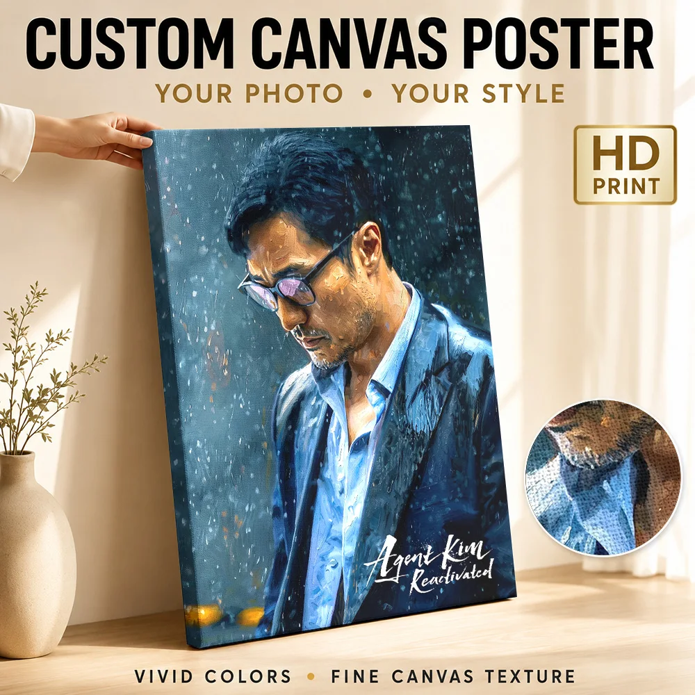 Agent Kim Reactivated Movie Canvas Poster Personalized Photo Vintage Movie Wall Art for Home Theater Decor Gift for Collectors