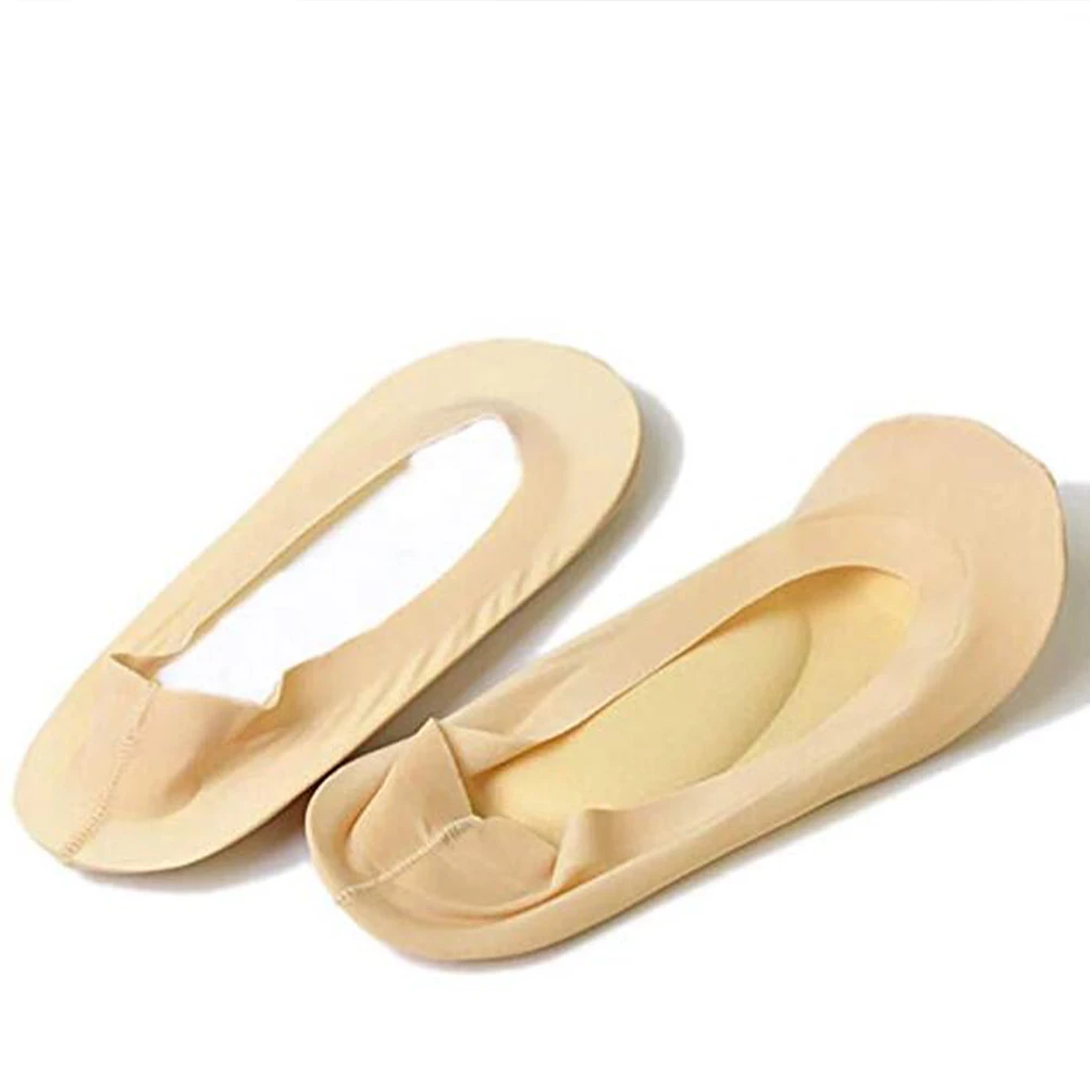 

1 Pair Low-Cut Invisible Liner Socks 3D Padded Cushion Arch Support Socks For Flat Feet Orthotic Foot Care Tool Breathable