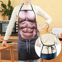 Creative Muscle Men's Apron Novel And Interesting Shows Creativity Specialunique & Fun Designs Kitchen Supplies Apron
