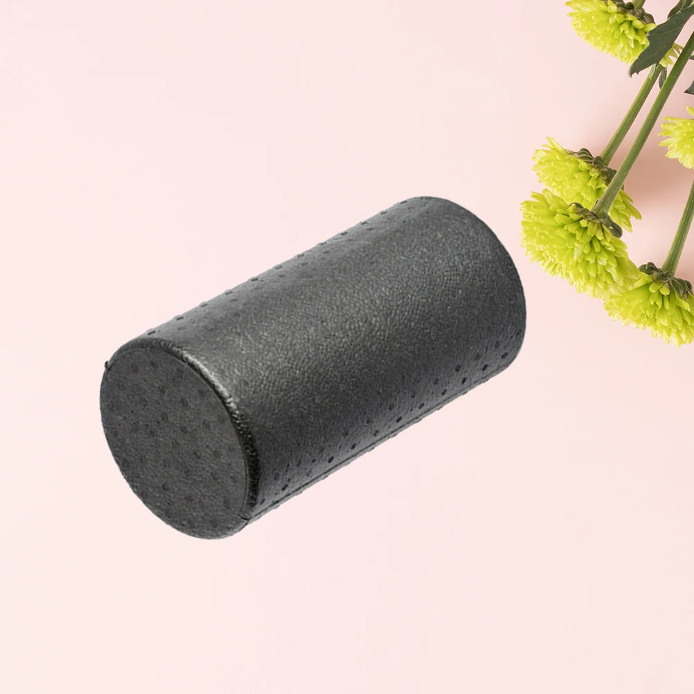 

15X45Cm Round Firm Foam For Muscle Therapy Yoga Exercise Black High Density Roller For Back Calves Glutes