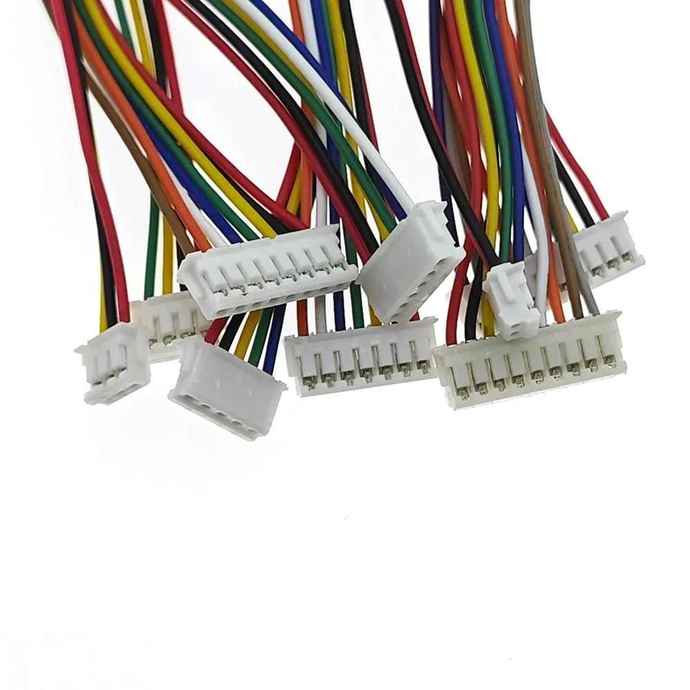 20Sets Mini Micro ZH 1.5mm JST Connector 2/3/4/5/6/7/8/9/10 Pin with 100mm Length Wire Cables Male Female Plug