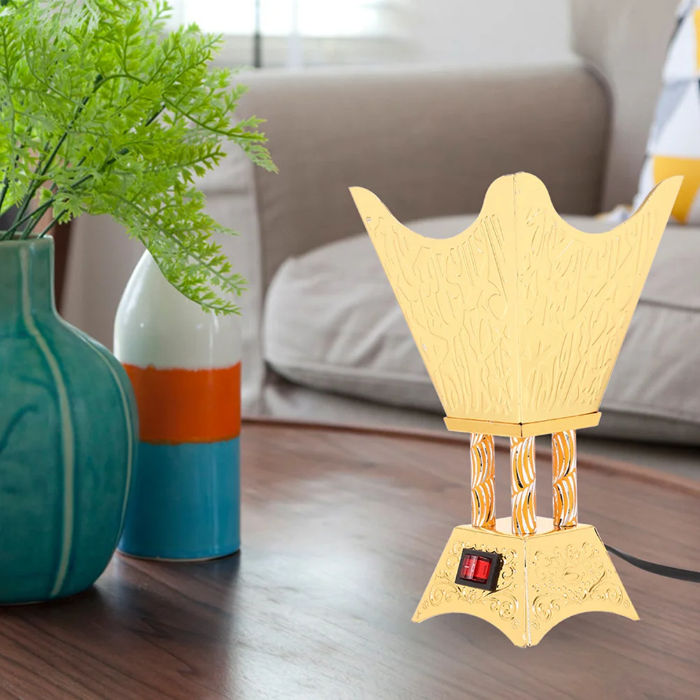 

Electric Incense Burner Metal Plug-In Aroma Therapy Burner For Home Decor Retro Censer Holder Vintage Table Ornament