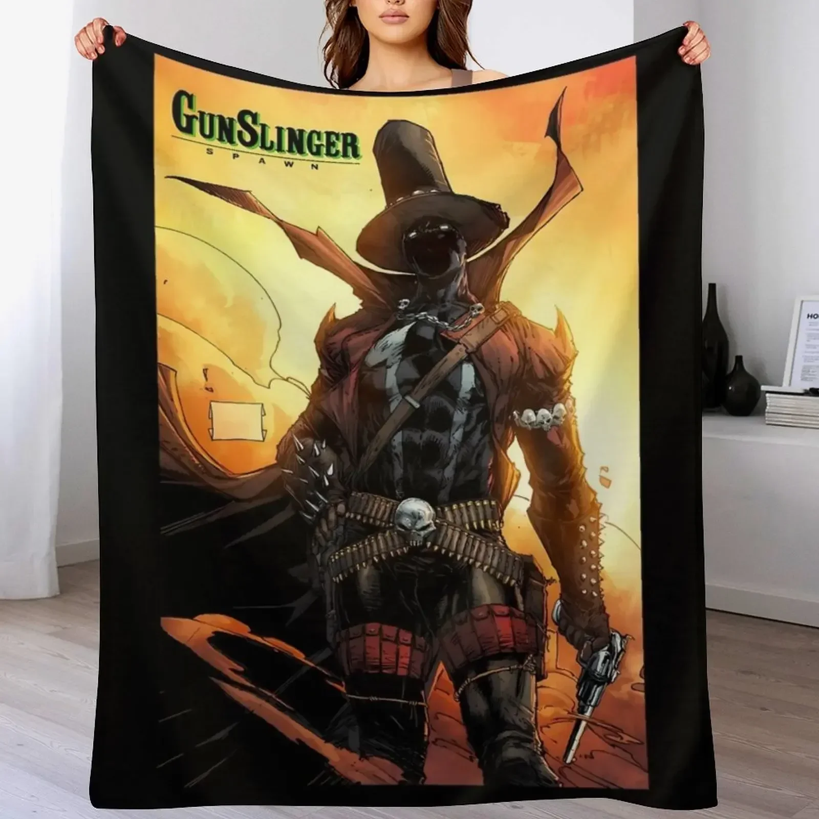 Spawn GunSlinger 1, Überwurfdecke, Geschenkideen zum Valentinstag, Decken für Babys, warme Winterdecken