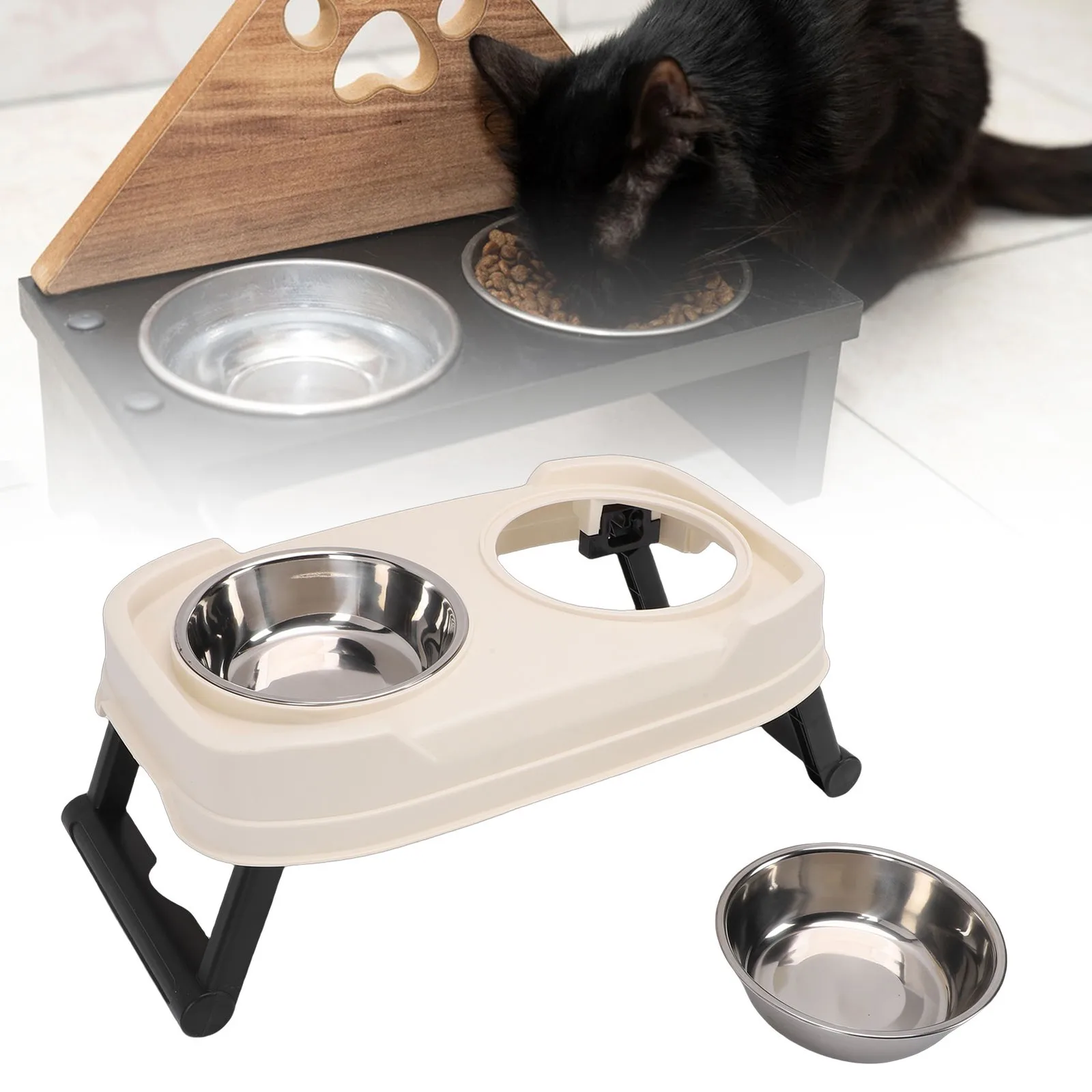 elevated-cat-bowls-2-bowls-height-adjustable-foldable-raised-cat-food-bowel-set