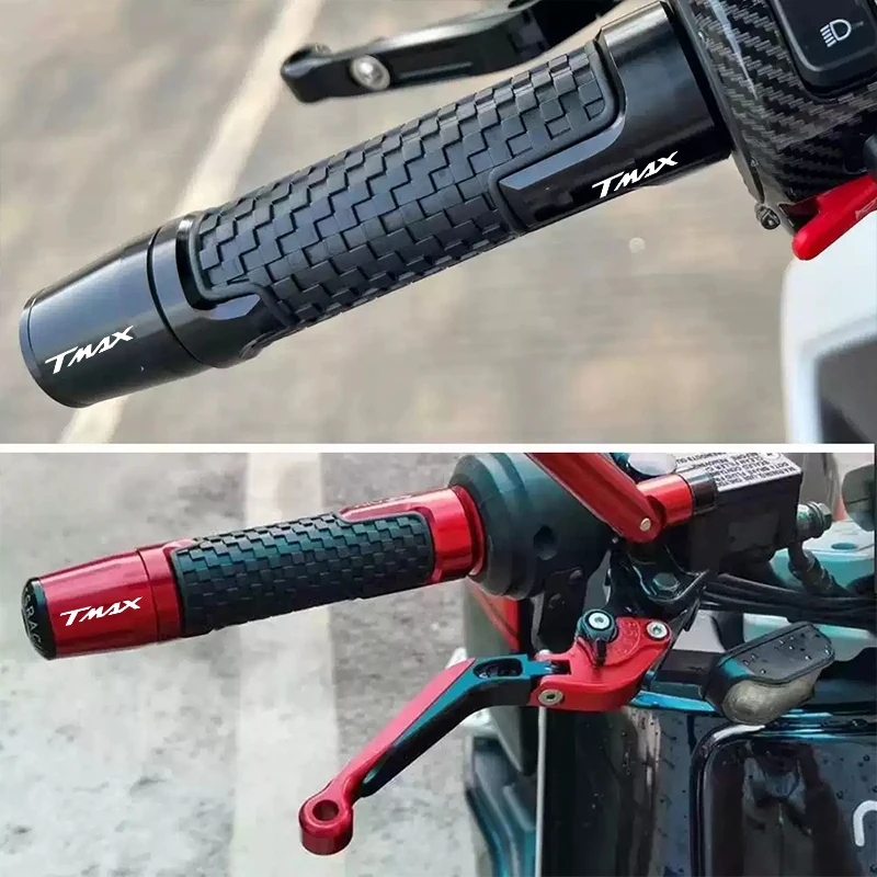 Motorcycle Grip Handle Bar Ends CNC Aluminum Handle Bar Grips Cap Anti Vibration Plug For Yamaha T-MAX 500 TMAX 500 560 TMAX 530