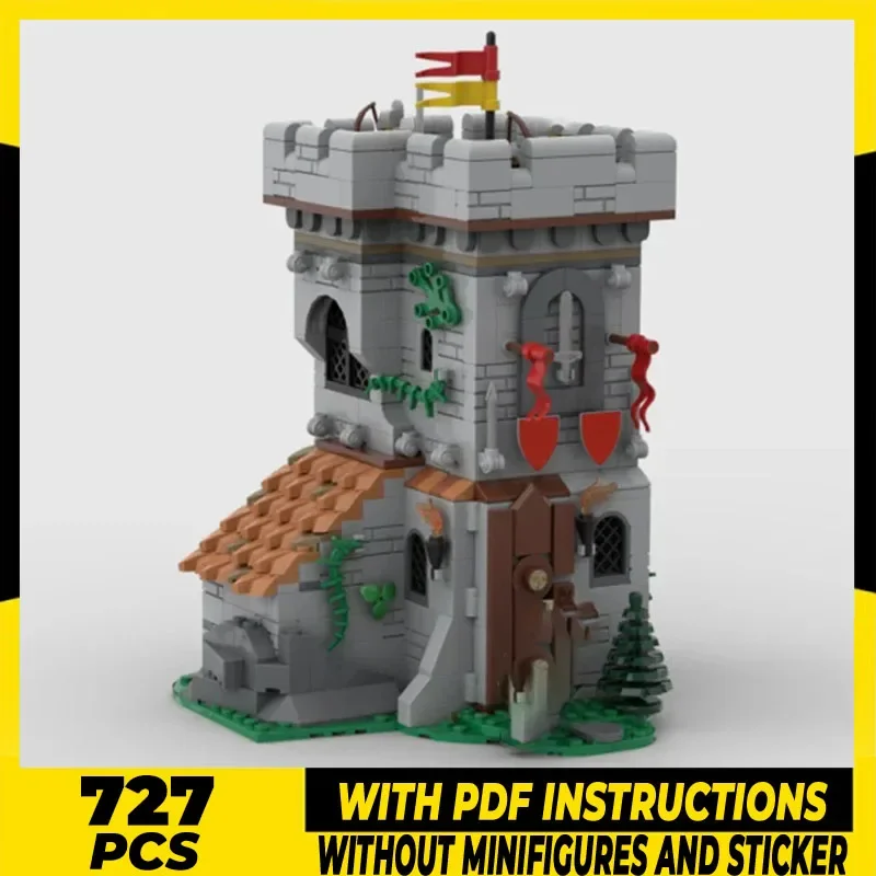 

Medieval Castle Model Moc Building Bricks Lion Knights Outpost Technology Modular Blocks Gifts Christmas Toys DIY Sets Assembly