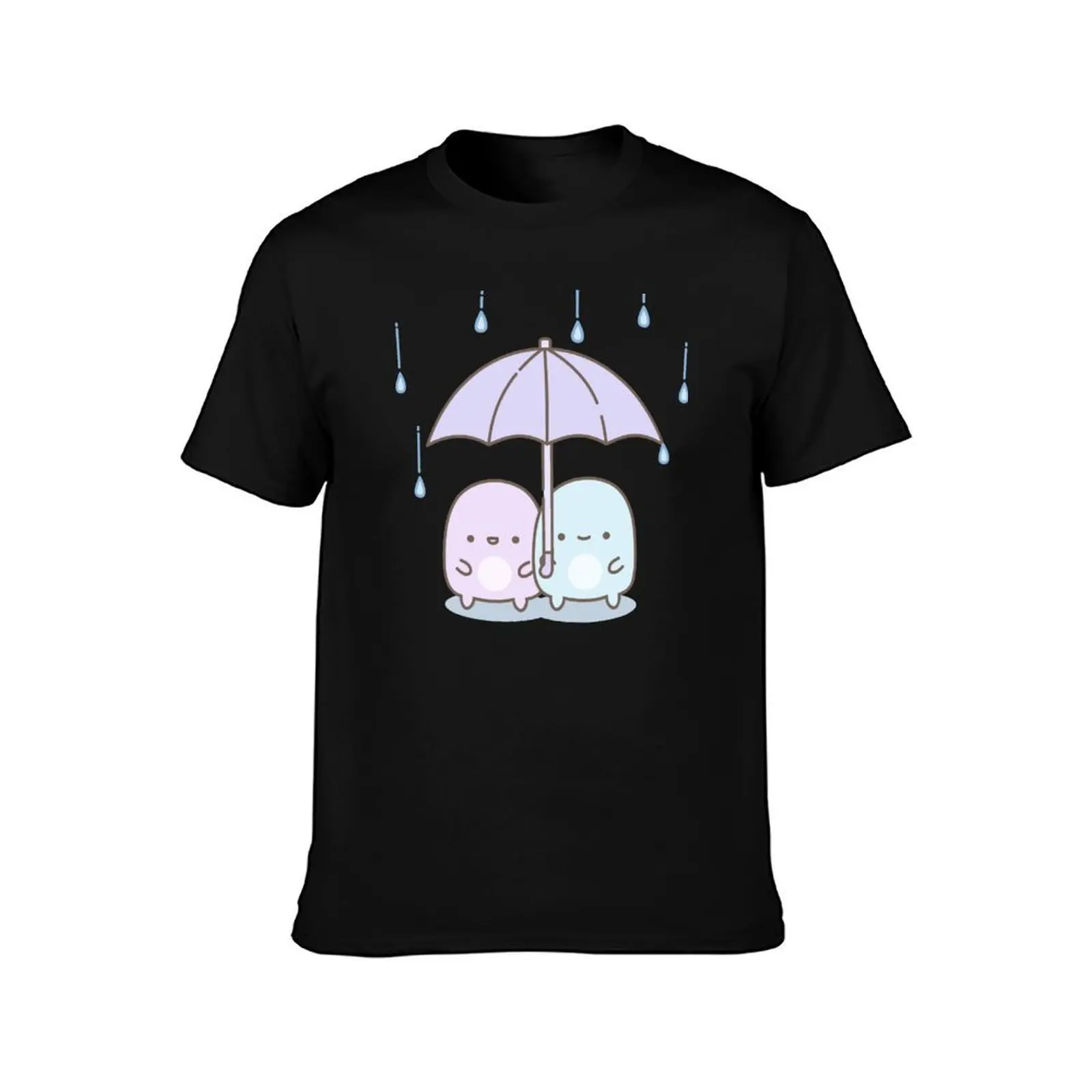 Little Blobs: Rainy Days T-Shirt Casual Light Summer Short Sleeve Top