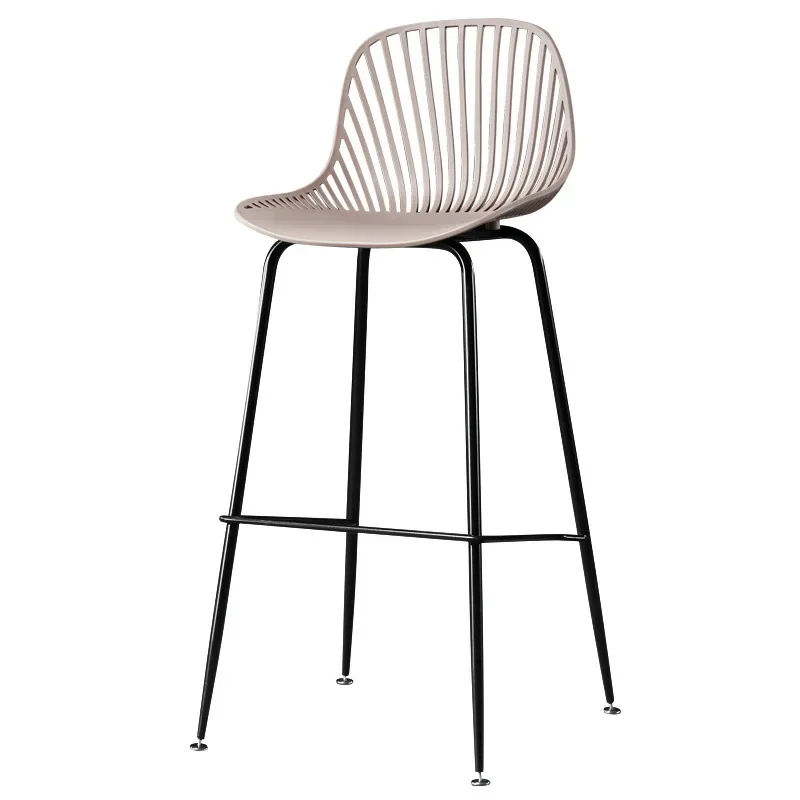 

Nordic bar chair high stool modern simple home Internet celebrity backrest bar stool