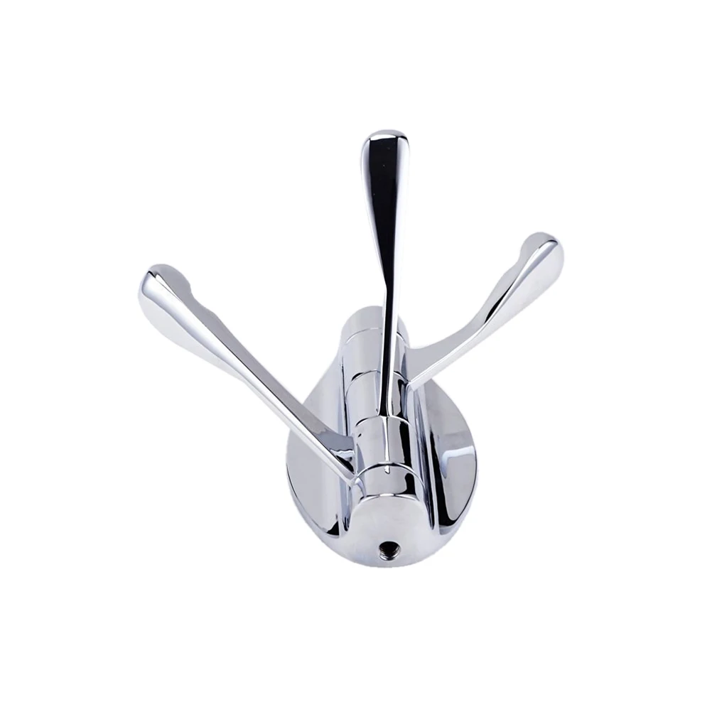 

Triple Wall-Mounted Coat Hooks Heavy Duty Foldable Swing Arm 180°Swivel Multi Hooks for Bedroom Bathroom Closet Door