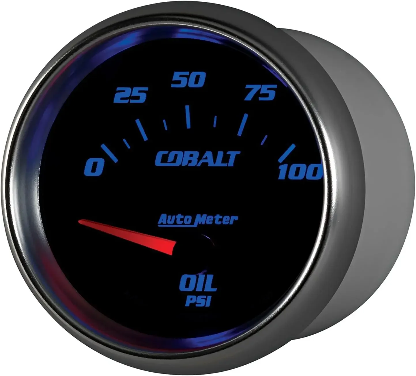 Medidor 7927 Cobalto 2-5/8" 0-100 PSI Medidor de pressão de óleo elétrico de varredura curta