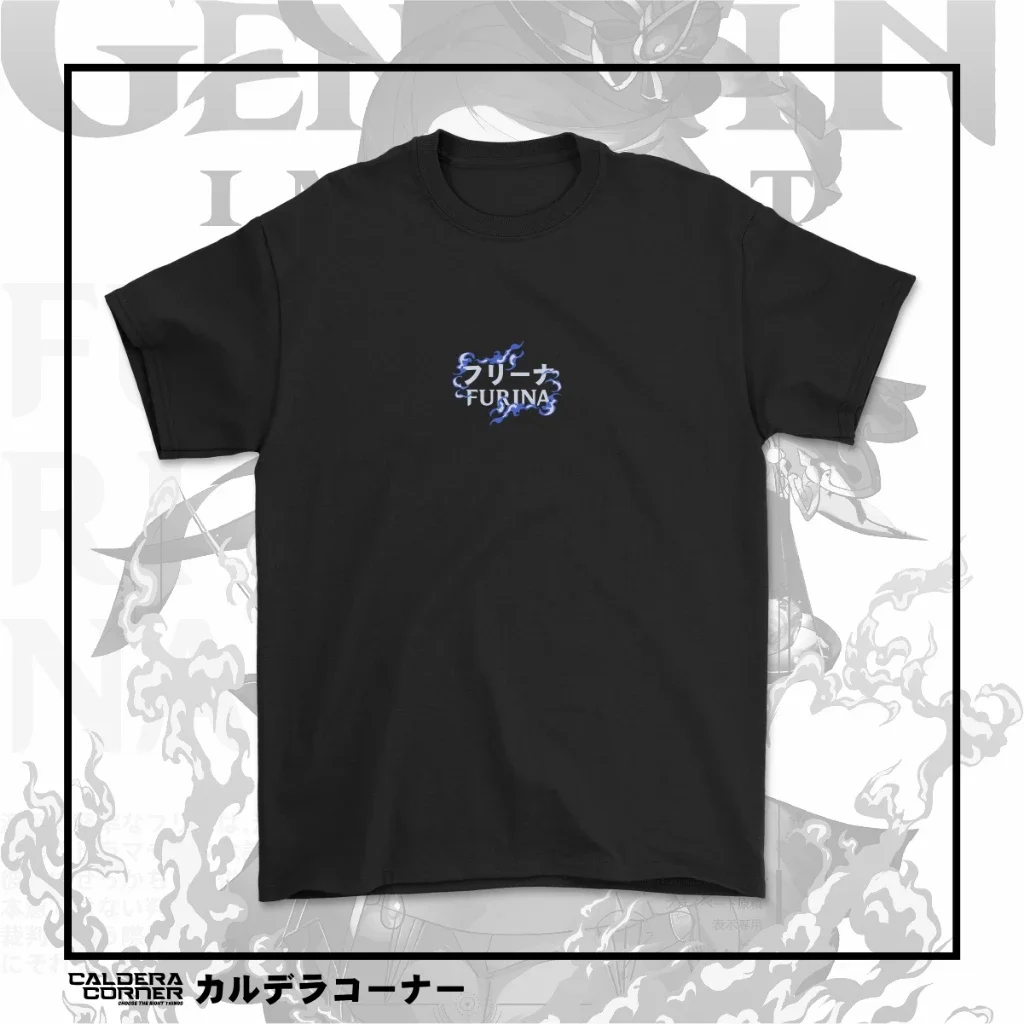 'Kaos Game Anime Genshin Impact Furina Distro Baju Unisexe