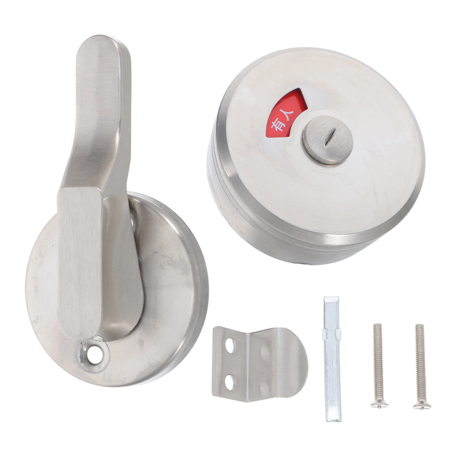

1Set Durable Toilet Door Lock with Clear Indicator Function Easy Installation for High Traffic Areas Rotating Indicator Lock