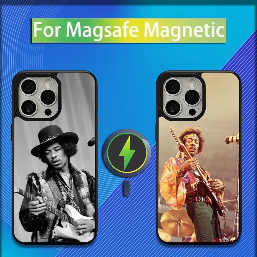 

Guitarist J-Jimi H-HendrixS Phone Case For iPhone 16,15,14,13,12,11,Plus,Pro,Max,Mini Magsafe Magnetic Wireless Charging