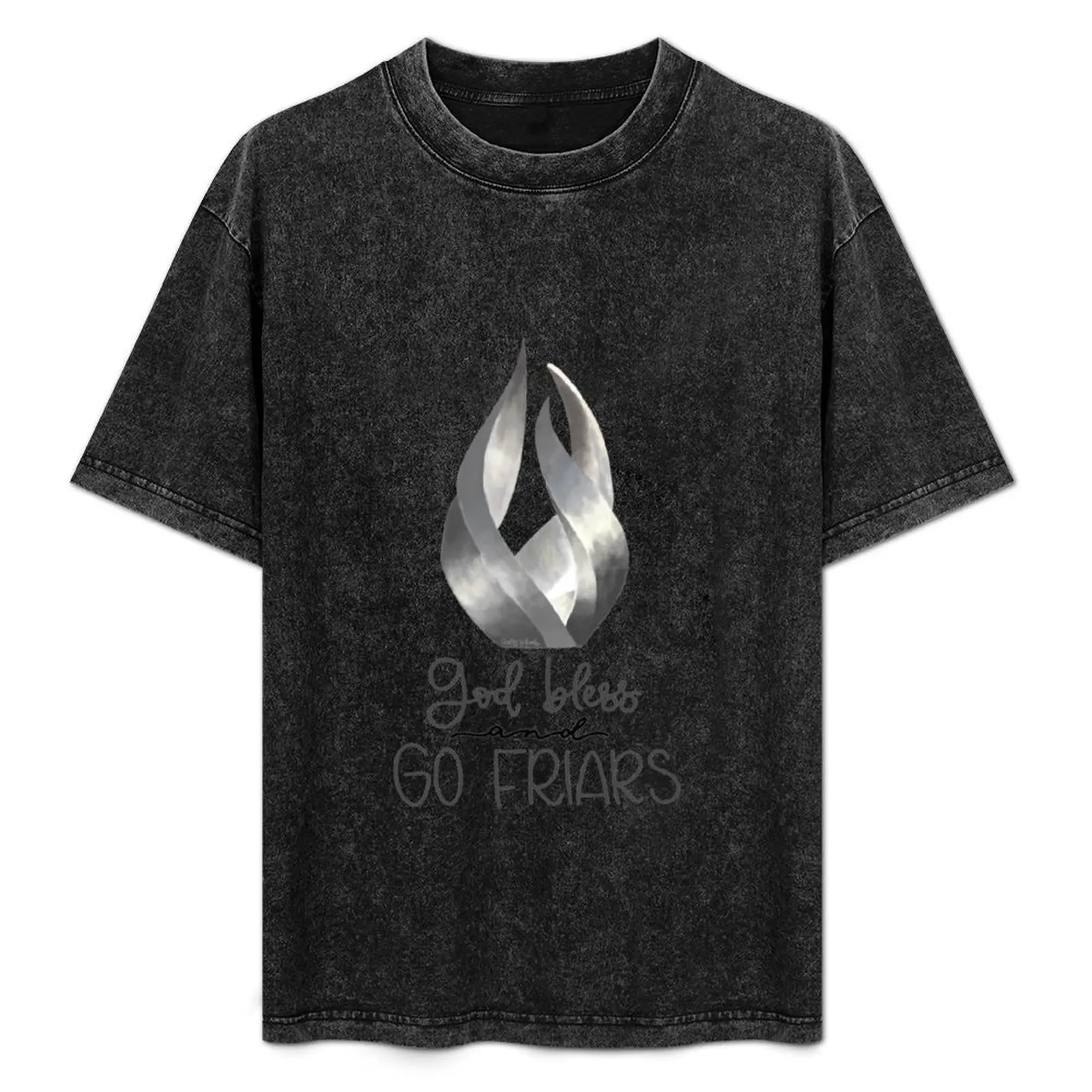 God Bless and Go Friars designed by Avery Schaub T-Shirt Holiday Simple Tee Shirt