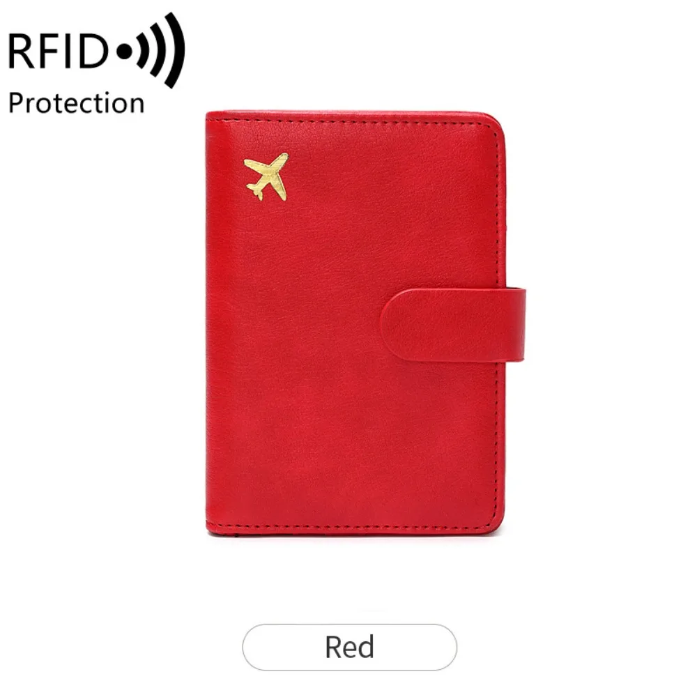 

Portable Card Holder PU Passport Bag Passport Cover Ticket Holder Passport Clip RFID Anti-theft Card Case Travel Wallet Men