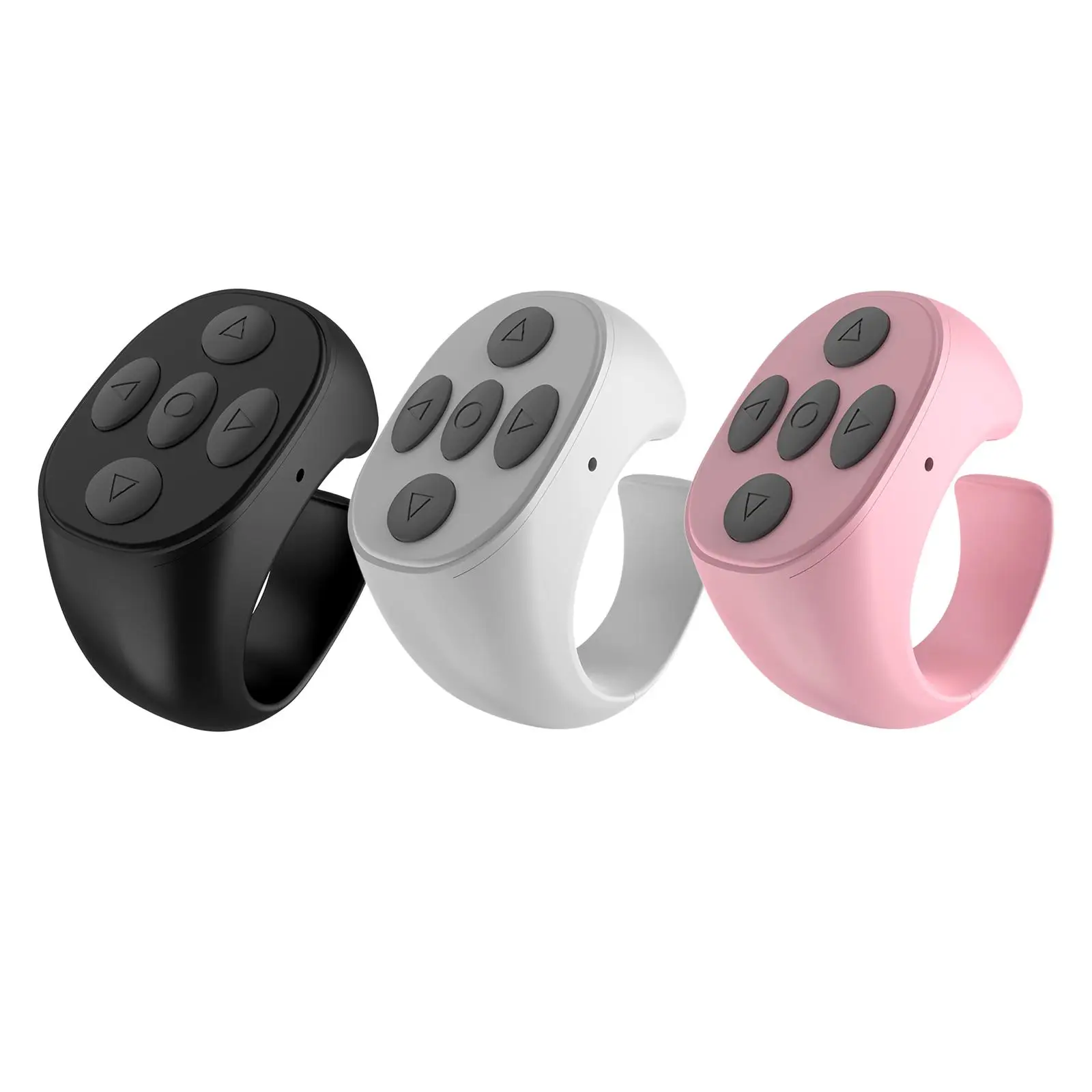 

Bluetooth Phone Remote Control Mini Controller Rechargeable for Taking Photos Video Recording and Up Down Page Turning