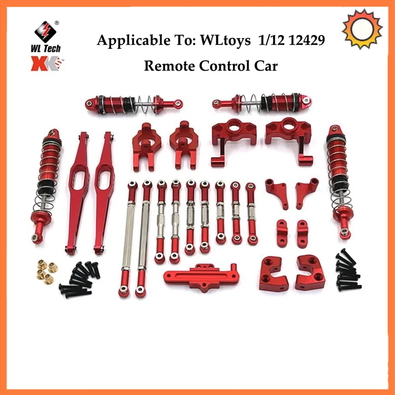 Wltoys-piezas Repuesto Para Coche Teledirigido, Accesorios Mejora Metal Clase, Eje Trasero, Brazo, Caja Delantera De Onda,12429