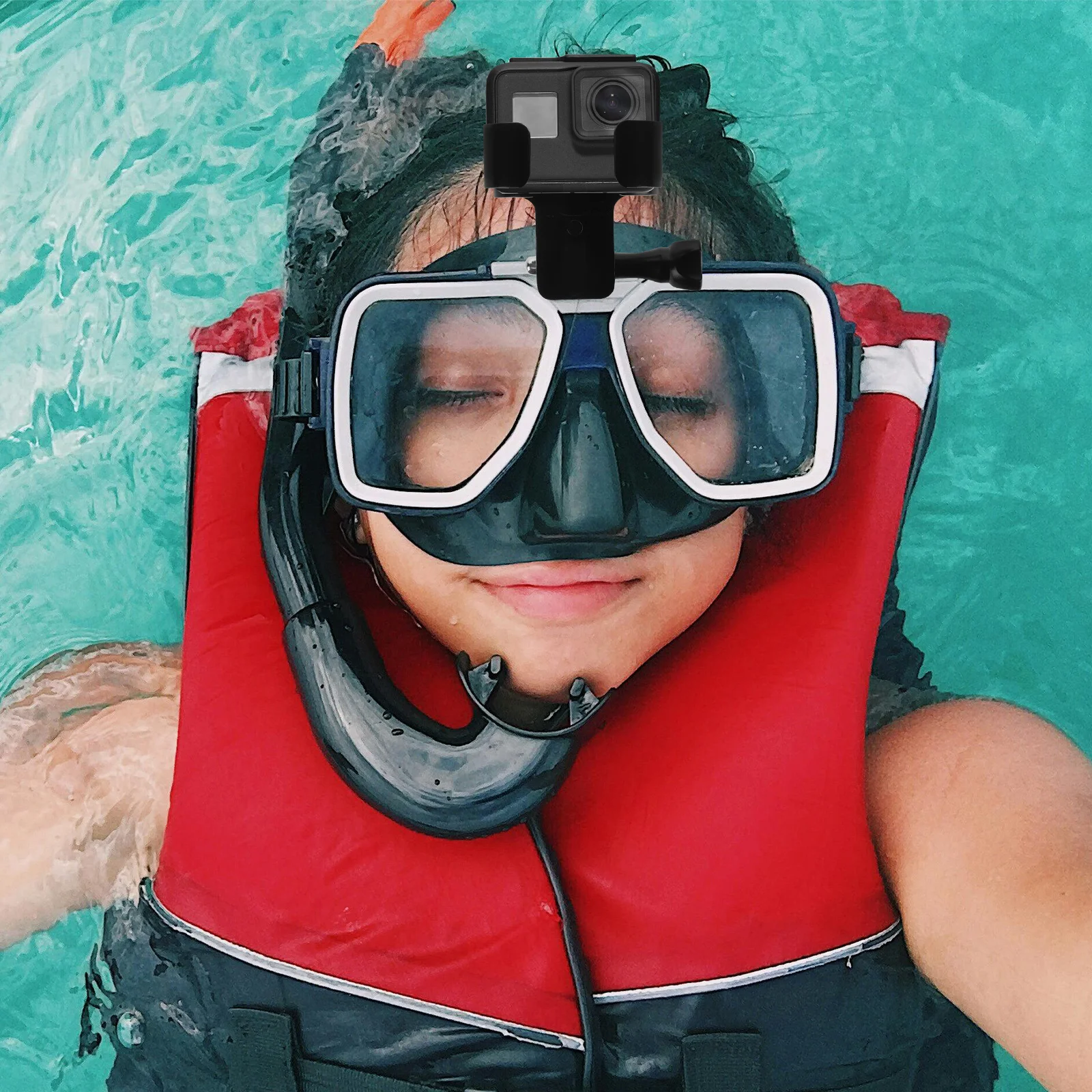 

1Set Dive Goggle Camera Holder Wearresistant Ocean Conditions Compatible Various Camera Models Stable Photo Video Capture