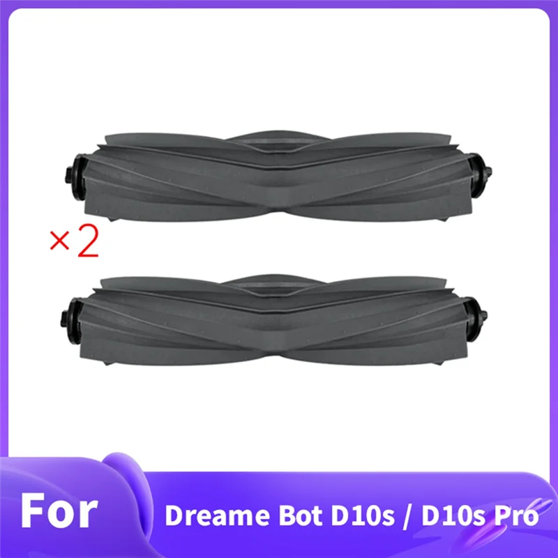 【NEW A39M】 For Dreame Bot D10s/D10s Pro Sweeping Machine Accessories- 2 Pcs Main Brush Replacement Part