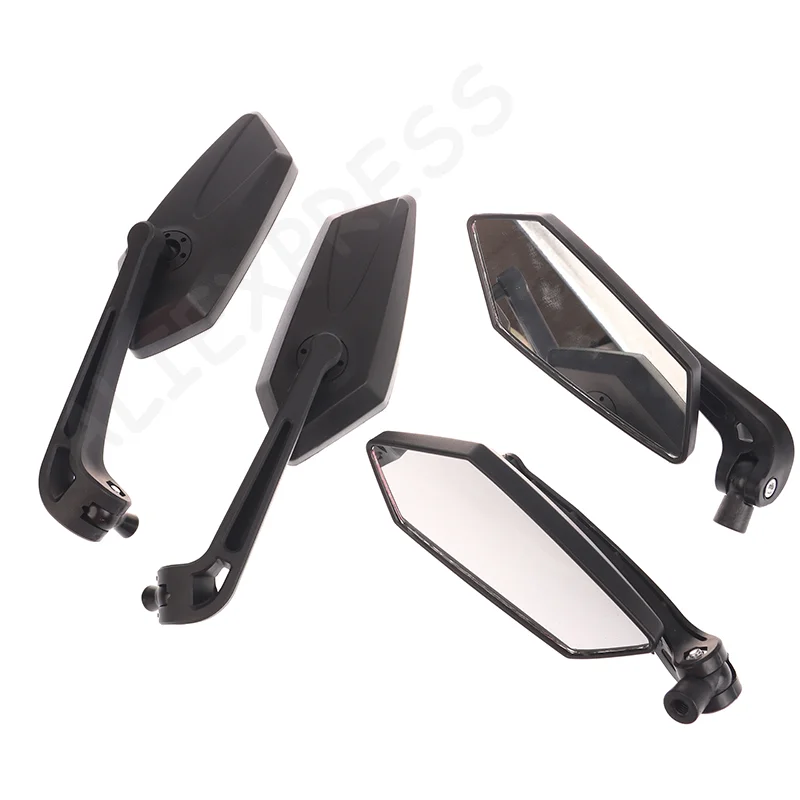 Motorcycle 8mm 10mm Rearview Mirrors - ABS Plastic E-Bike Essentials