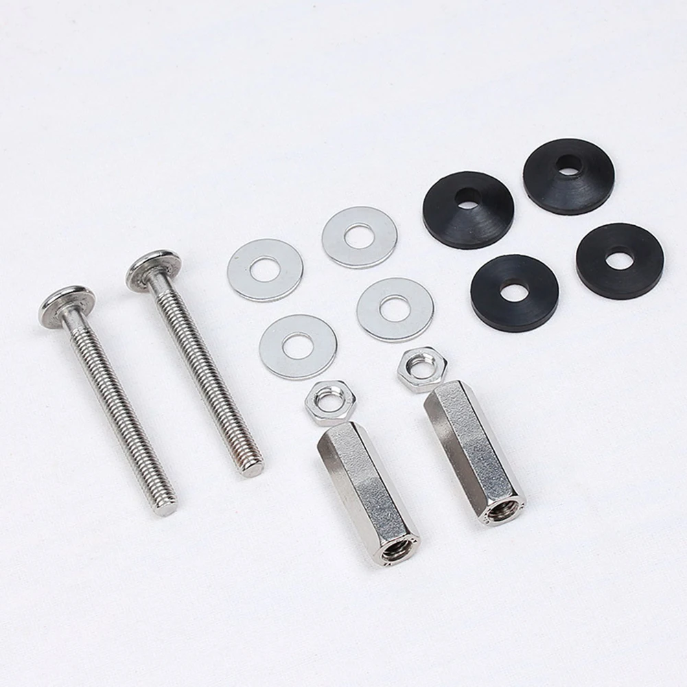 Bathroom Renovations Stainless Steel Screws Tank Fixing Kit 74*8mm 2.91*0.31 Inches 304 Stainless Steel Convenient To Use