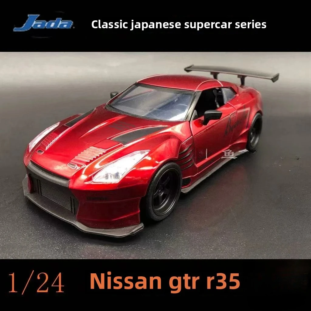 Jada 1:24 Fast and Furious Nissan GTR R35 Wide Body High Simulation Diecast Car Metalllegierung Modellauto Spielzeug für Geschenkkollektion