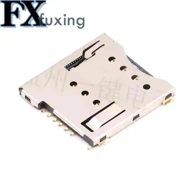 5pcs MUP-C792 Original Micro SIM Card Connector Patch Self-piercing 6 +1 P 7Pin SIM Card Slot Socket Self Elastic 7P