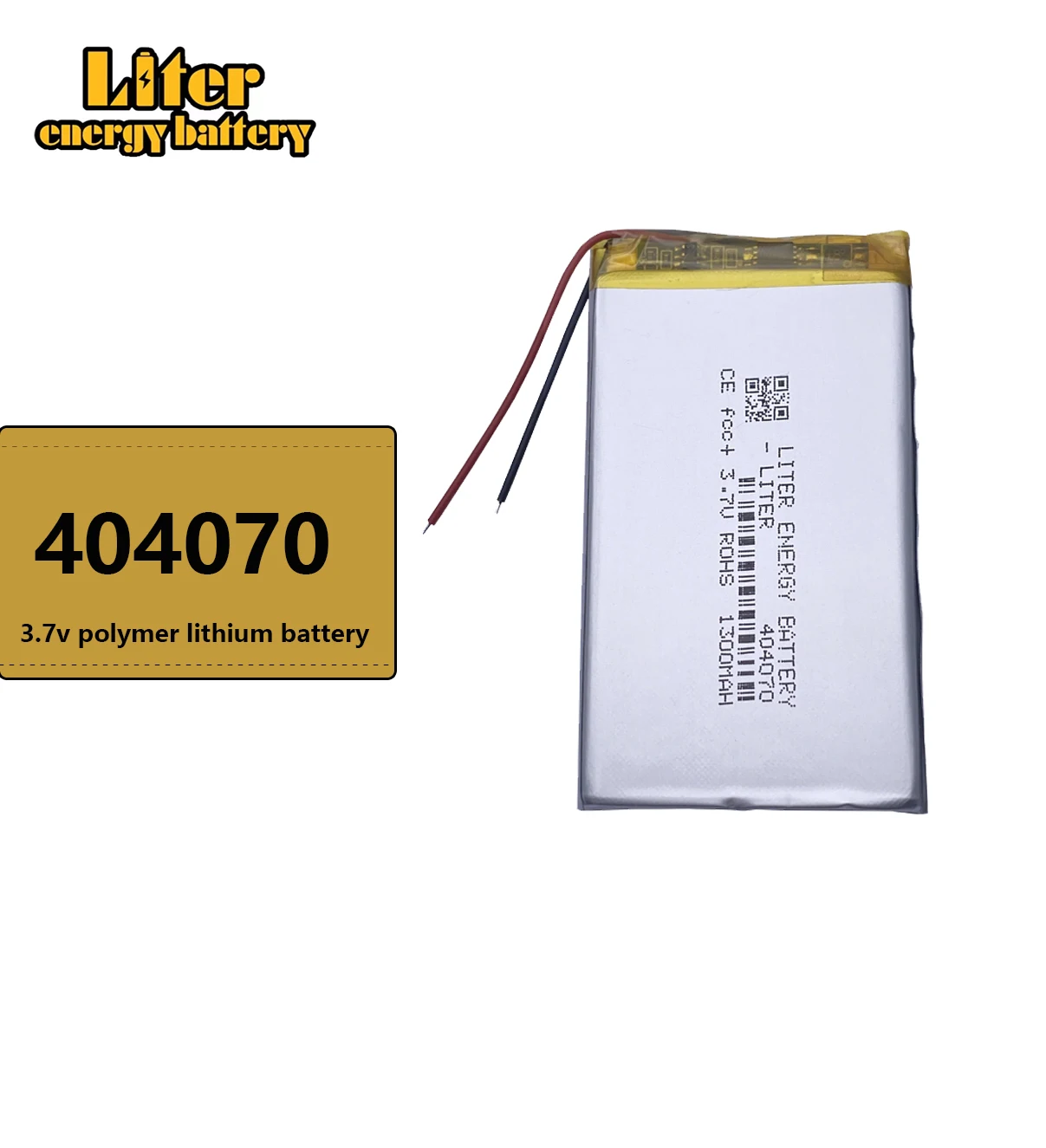 3.7V 1300mAh 384070 404070 Lithium Polymer Li-Po li ion Rechargeable Battery  For Mp3 MP4 MP5 GPS mobile
